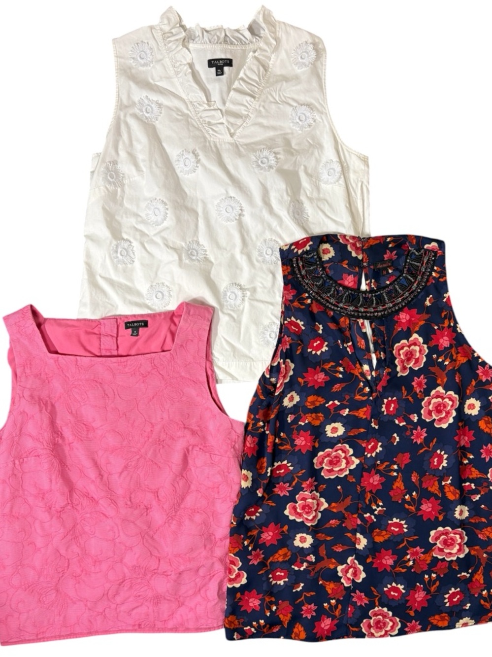 Talbots Tops Bundle Size 6 M Petite Sleeveless Blouse Workwear Lot